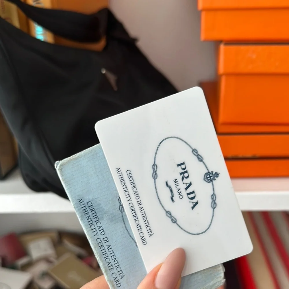 Vintage Prada Black Nylon Shoulder Bag - Picture 8 of 8